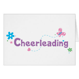 Trädgårds- fladdrande som Cheerleading Hälsningskort
