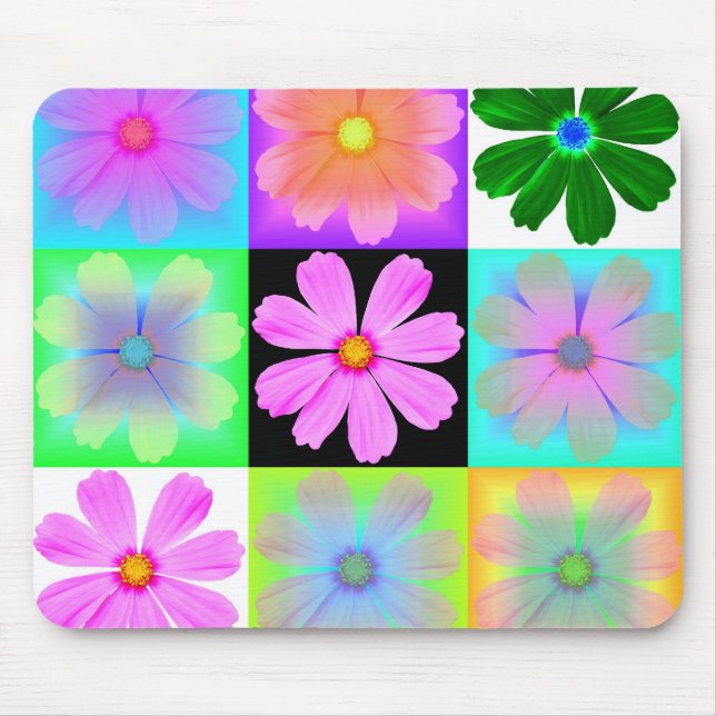 Trädgårds- Flower-9-mousepad Musmatta (Framsidan)