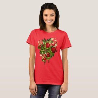 Trädgårds- formgivare för jordgubbe t shirt