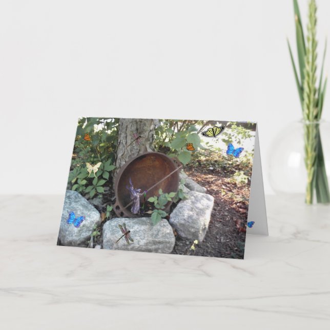 Trädgårds- förtrollning kort (Framsida)