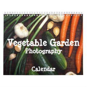 Trädgårds- fotografikalender för grönsak kalender