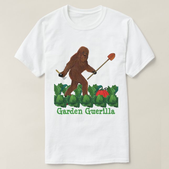 Trädgårds- gerillasoldat t-shirt (Design framsida)