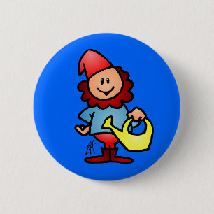 Trädgårds- gnome knapp