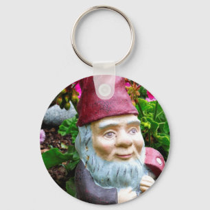 Trädgårds- Gnome Nyckelring