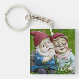 Trädgårds- Gnomes kopplar ihop akrylen Keychain