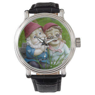 Trädgårds- Gnomes kopplar ihop Armbandsur