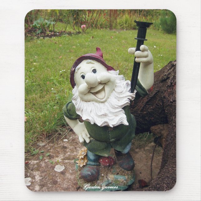 Trädgårds- gnomes musmatta (Framsidan)