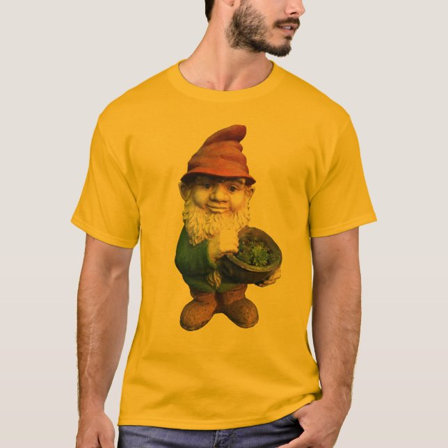 Trädgårds- Gnomes Tee Shirt (Framsida)