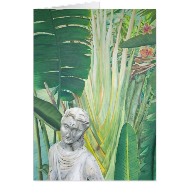 Trädgårds- gudinna hälsningskort (Framsidan)