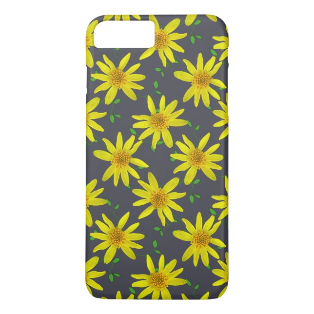 Trädgårds- gul vildblomma på någon färg Case-Mate iPhone skal (Baksida)