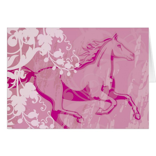 Trädgårds- häst för Mystic Hälsningskort (Framsidan Horizontal)