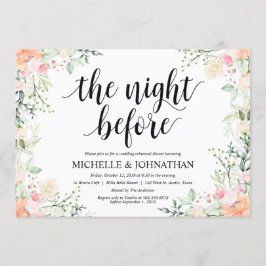 Trädgårds- inbjudan för elegansbrölloprepetition