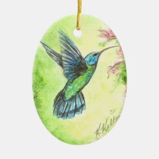 Trädgårds- julprydnad för Hummingbird Julgransprydnad Keramik