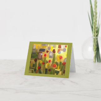 Trädgårds- kort för tidigt