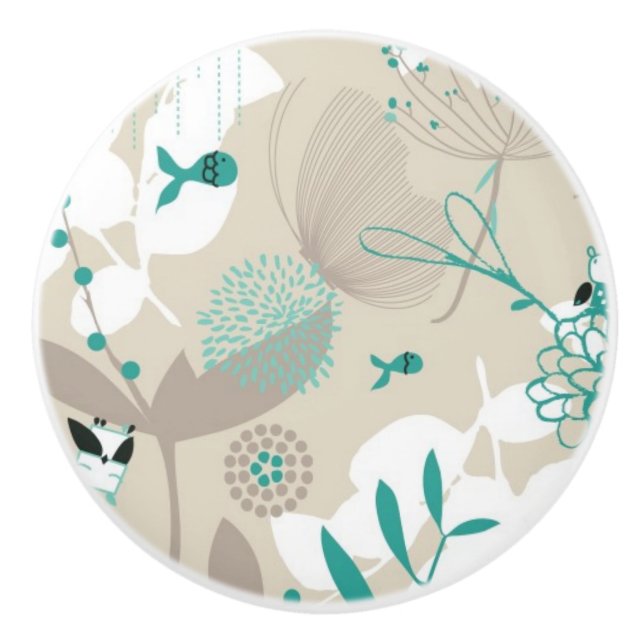 Trädgårds- mönster knopp (Framsidan)