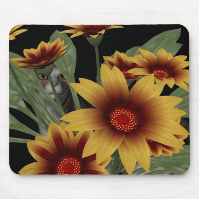 Trädgårds- mousepad för katt musmatta (Framsidan)