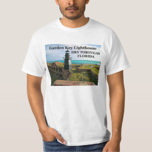 Trädgårds- nyckel- fyr, torra Tortugas, FL-T-tr Tee Shirt