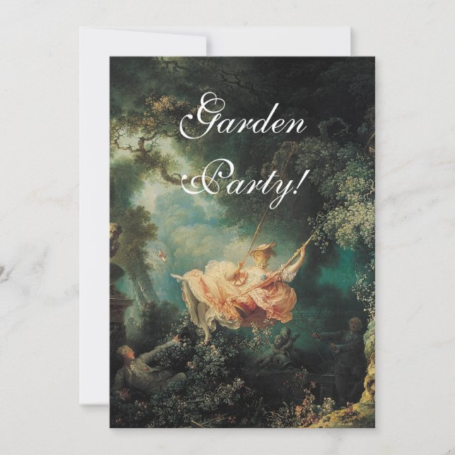 Trädgårds- party! inbjudningar (Framsida)