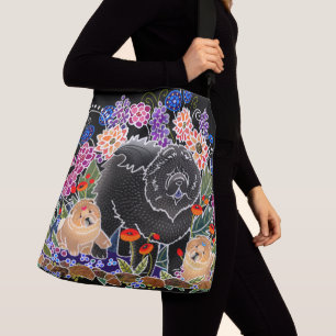 TRÄDGÅRDS- PARTYCHOW - märkes- crossbody eller Axelväska