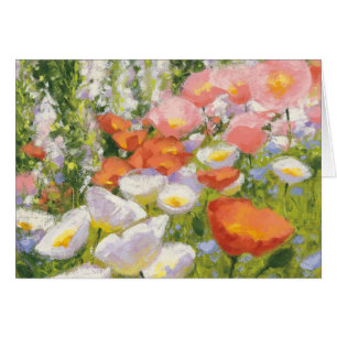 Trädgårds- pastell hälsningskort
