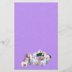 Trädgårds- PIXELkonst för Unicorn Brevpapper