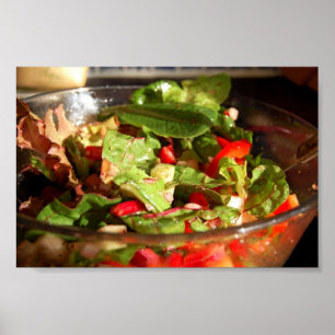 Trädgårds- sallad poster