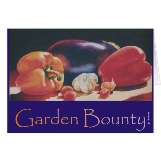 Trädgårds- skottpengar hälsningskort (Framsidan Horizontal)