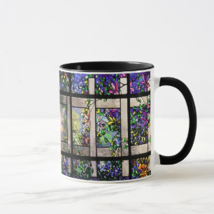 Trädgårds- Tiffany målat glassmugg Mugg