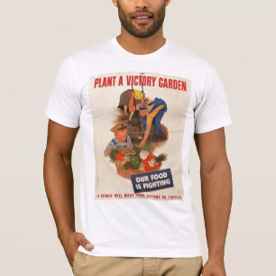 Trädgårds- världskrig II för seger Tee Shirt