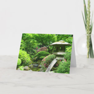 Trädgårds- vykort för japan