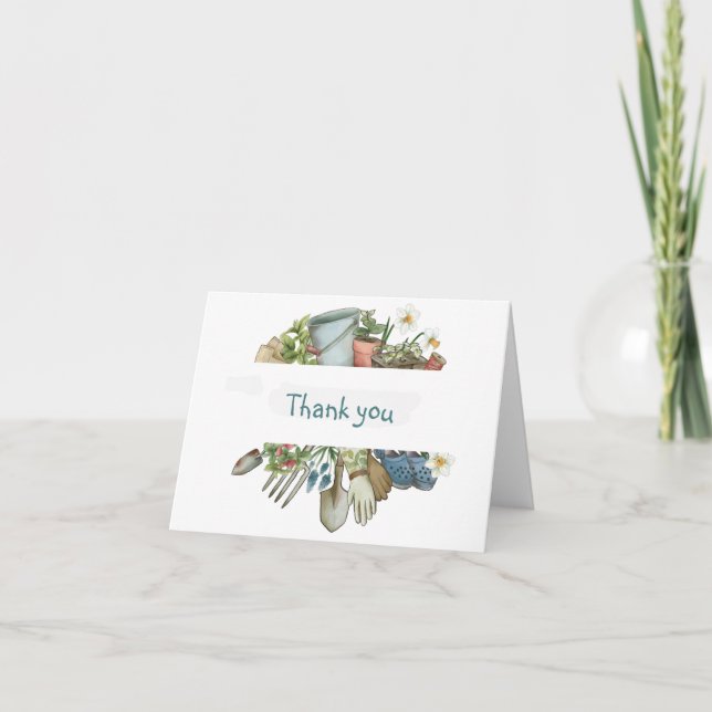  trädgårdsanläggningar - tack kort (Framsida)