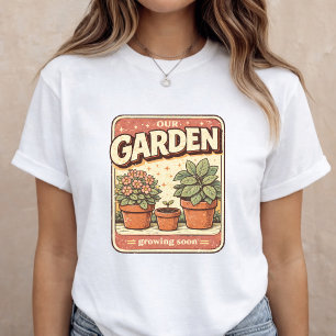Trädgårdsannonsering för bebisar Graviditet Upptäc T Shirt