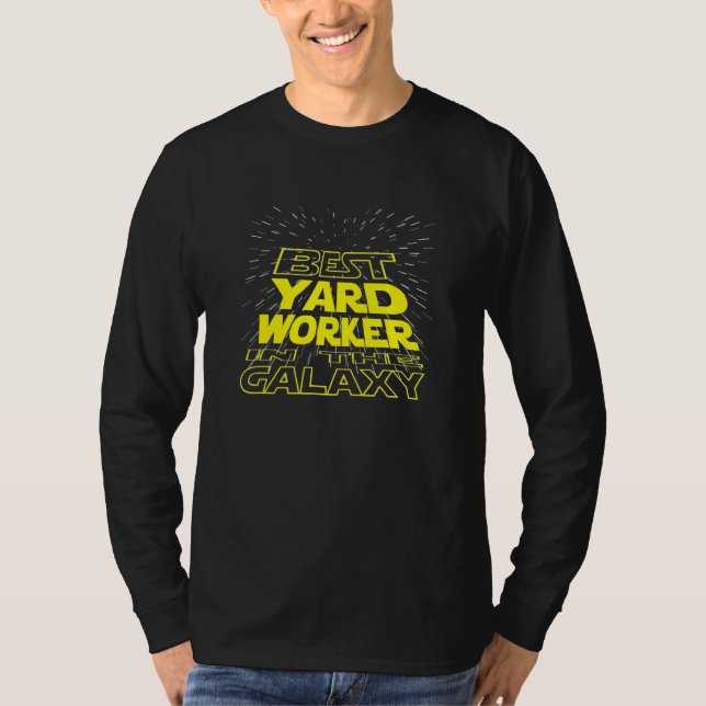 Trädgårdsarbetare   Cool Galaxy Jobb T Shirt (Framsida)