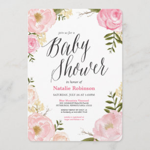 Trädgårdsbarn Babyshower Inbjudan