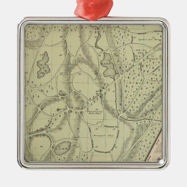 Trädgårdsbegravningsplats Julgransprydnad Metall (Framsidan)