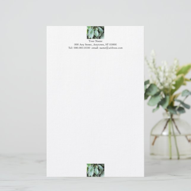 Trädgårdsblad Pappersvaror Brevpapper (Stående Fram)