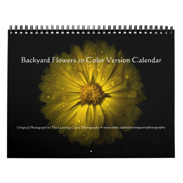 Trädgårdsblommor 10 färgversioner kalender (Omslag)