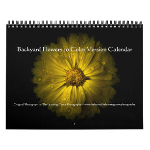 Trädgårdsblommor 10 färgversioner kalender