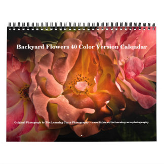 Trädgårdsblommor 40 färgversion kalender