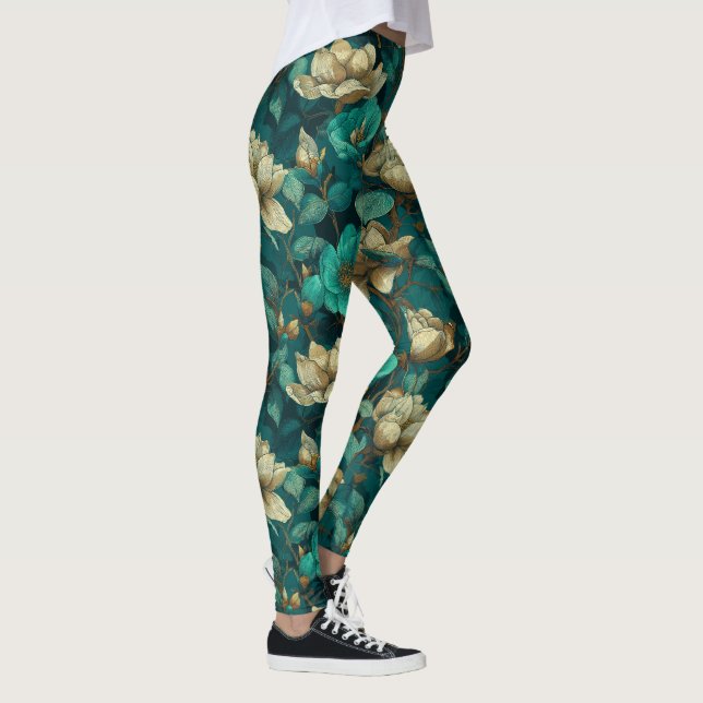Trädgårdsblommor Atletiska Trädgårdsblommor Temati Leggings (Höger)