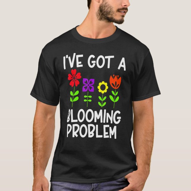 Trädgårdsblommor blommar 1 t shirt (Framsida)