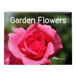 Trädgårdsblommor Foto Konst Kalender
