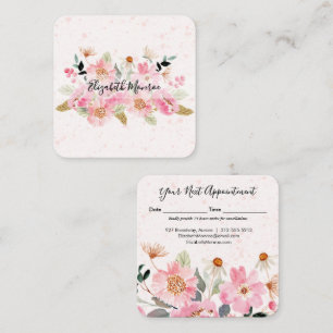 Trädgårdsblommor Hårstylist Salong Smink Tidsbeställning Kort