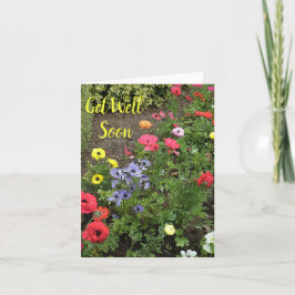 Trädgårdsblommor i blom kort