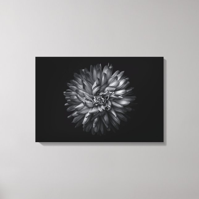 Trädgårdsblommor i svart och vitt 20 canvastryck (Framsida)
