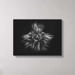Trädgårdsblommor i svart och vitt nr 49 Flow Canvastryck