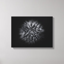 Trädgårdsblommor i svart och vitt nr 68 Flow Canvastryck