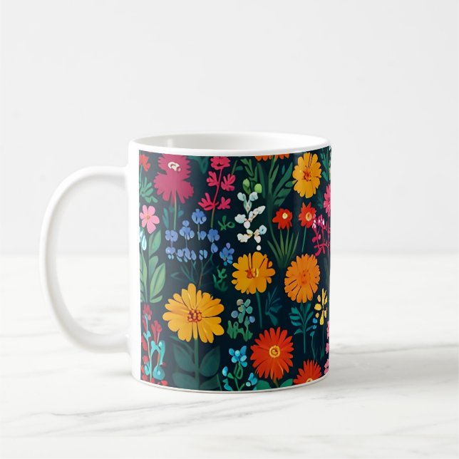 TRÄDGÅRDSBLOMMOR KAFFEMUGG (Vänster)