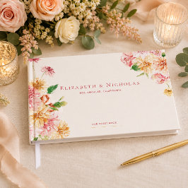 Trädgårdsblommor | Sommarbröllop Gästböcker