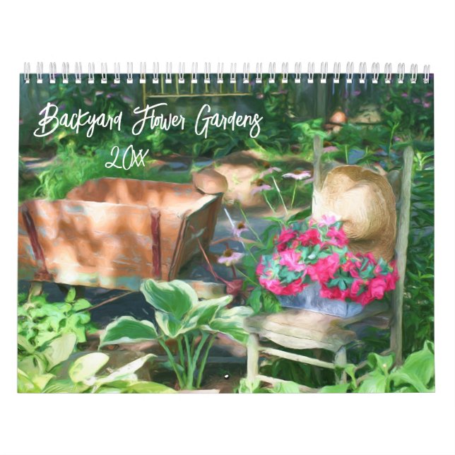 Trädgårdsblomsterarrangemang Kalender (Omslag)